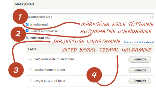 esiletõstetud